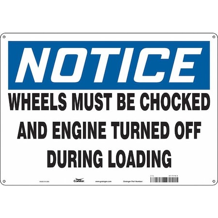 Condor Safety Sign, 14 in H, 20 in W, Vinyl, Horizontal Rectangle ...