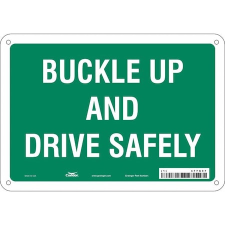 Condor Safety Sign, 7 in Height, 10 in Width, Aluminum, Vertical Rectangle, English, 477G07 477G07