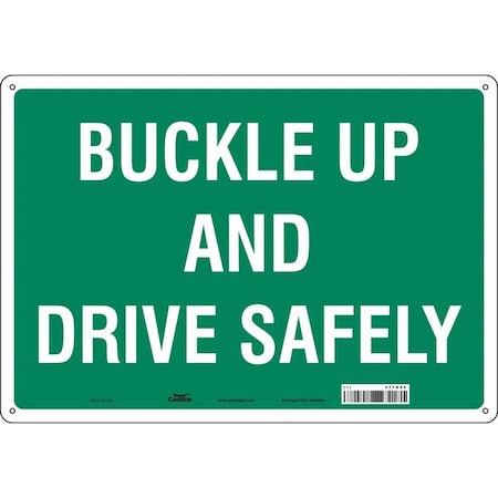 Condor Safety Sign, 14 in H, 20 in W, Aluminum, Horizontal Rectangle, English, 477G09 477G09