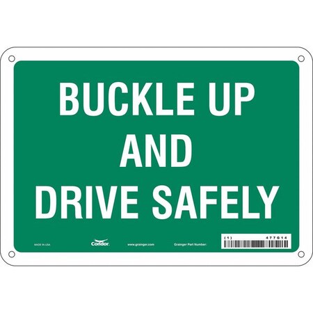 Condor Safety Sign, 7 in Height, 10 in Width, Vinyl, Vertical Rectangle, English, 477G14 477G14