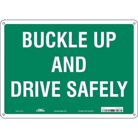 Condor Safety Sign, 10 in Height, 14 in Width, Vinyl, Horizontal Rectangle, English, 477G15 477G15
