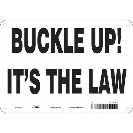 Condor Safety Sign, 7 in Height, 10 in Width, Vinyl, Vertical Rectangle, English, 477G26 477G26