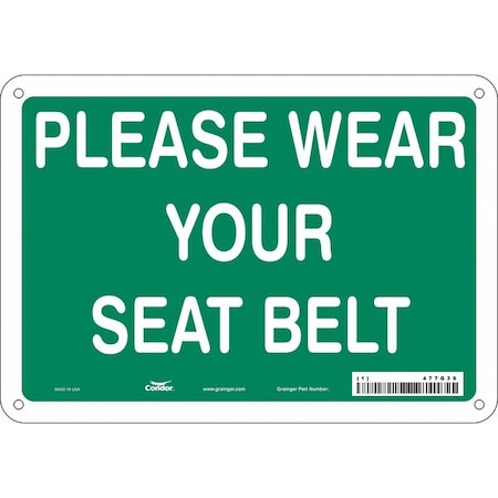 Condor Safety Sign, 7 in Height, 10 in Width, Vinyl, Vertical Rectangle, English, 477G39 477G39