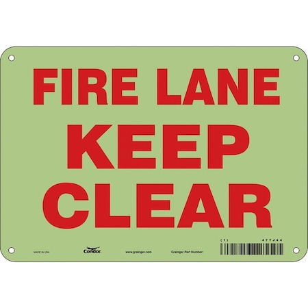 Condor Safety Sign, 7 in Height, 10 in Width, Polyethylene, Vertical Rectangle, English, 477J44 477J44