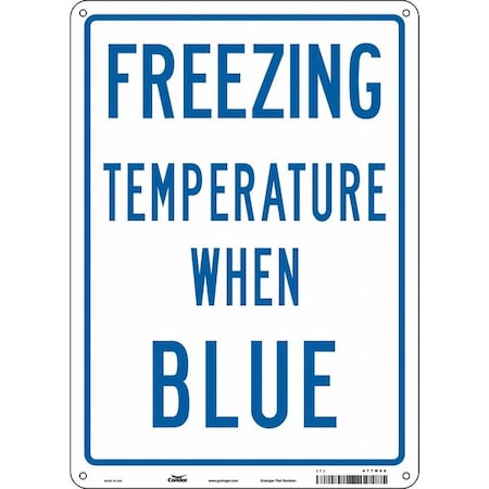 Condor Traffic Sign, 14 in H, 10 in W, Aluminum, Vertical Rectangle, English, 477N56 477N56