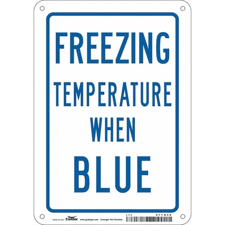 Condor Traffic Sign, 10 in H, 7 in W, Polyethylene, Horizontal Rectangle, English, 477N58 477N58