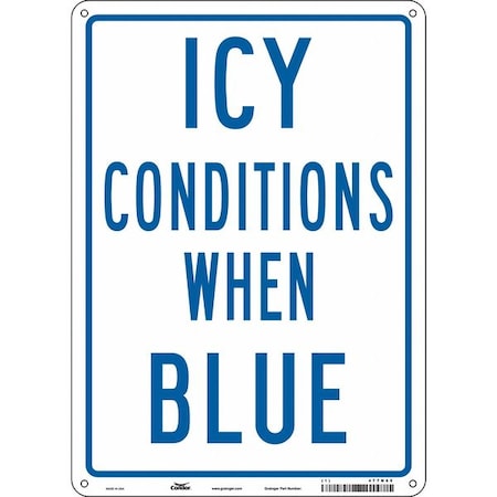 Condor Traffic Sign, 14 in H, 10 in W, Aluminum, Vertical Rectangle, English, 477N65 477N65