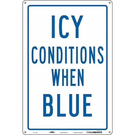 Condor Traffic Sign, 18 in H, 12 in W, Aluminum, Vertical Rectangle, English, 477N66 477N66