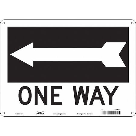 Condor Traffic Sign, 10 in H, 14 in W, Aluminum, Horizontal Rectangle, English, 477P11 477P11