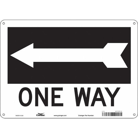 Condor Traffic Sign, 10 in H, 14 in W, Polyethylene, Horizontal Rectangle, English, 477P13 477P13
