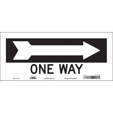 Condor Traffic Sign, 6 1/2 in H, 14 in W, Vinyl, Vertical Rectangle, English, 477P19 477P19