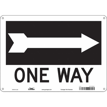 Condor Traffic Sign, 10 in H, 14 in W, Aluminum, Horizontal Rectangle, English, 477P21 477P21