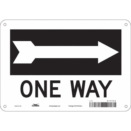 Condor Traffic Sign, 7 in H, 10 in W, Polyethylene, Vertical Rectangle, English, 477P22 477P22