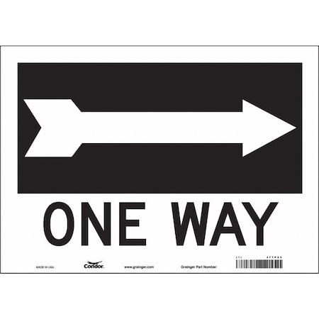 Condor Traffic Sign, 10 in H, 14 in W, Vinyl, Horizontal Rectangle, English, 477P25 477P25
