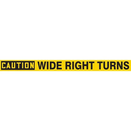 Condor Traffic Sign, 2 in Height, 24 in Width, Vinyl, Horizontal Rectangle, English 477R46