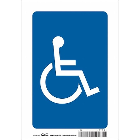 Condor Traffic Sign, 10 in H, 7 in W, Vinyl, Horizontal Rectangle, English, 477T81 477T81