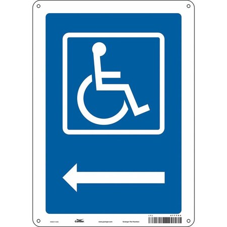Condor Traffic Sign, 14 in H, 10 in W, Polyethylene, Vertical Rectangle, English, 477T84 477T84