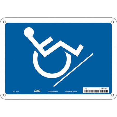 Condor Traffic Sign, 7 in H, 10 in W, Polyethylene, Vertical Rectangle, English, 477T95 477T95