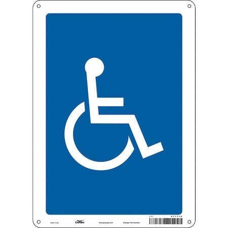 Condor Traffic Sign, 14 in H, 10 in W, Aluminum, Vertical Rectangle, English, 477T78 477T78
