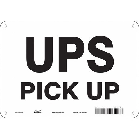 Condor Traffic Sign, 7 in H, 10 in W, Polyethylene, Vertical Rectangle, English, 477T27 477T27