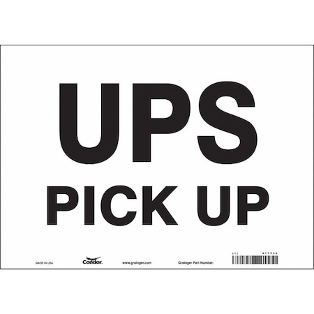 Condor Traffic Sign, 10 in H, 14 in W, Vinyl, Horizontal Rectangle, English, 477T30 477T30
