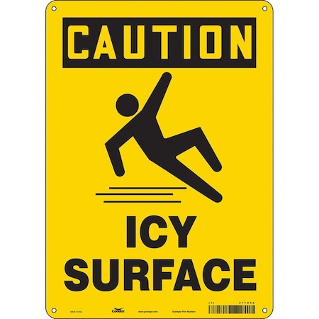 Condor Traffic Sign, 14 in H, 10 in W, Aluminum, Vertical Rectangle, English, 477U52 477U52