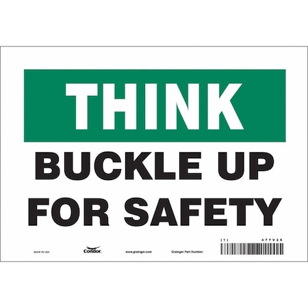 Condor Traffic Sign, 7 in H, 10 in W, Vinyl, Vertical Rectangle, English, 477V26 477V26