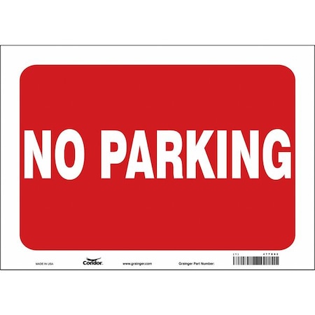 Condor No Parking Sign, 10" x 14, 477X92 477X92