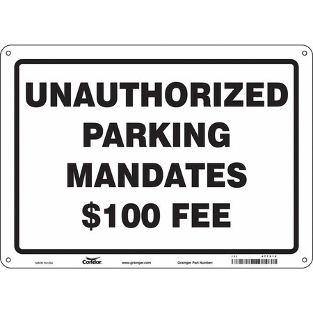 Condor Traffic Sign, 14"W, 10" H, 0.055" Thickness, 477X18 477X18