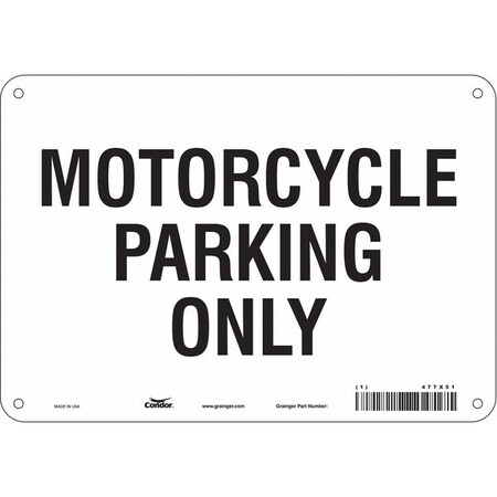 Condor Traffic Sign, 10" W, 7" H, 0.032" Thickness, 477X51 477X51