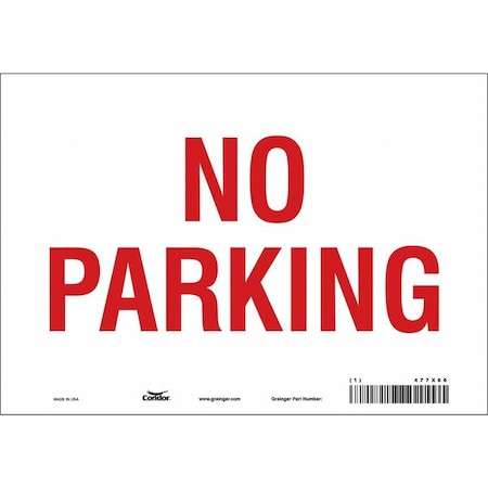 Condor No Parking Sign, 7" x 10, 477X66 477X66