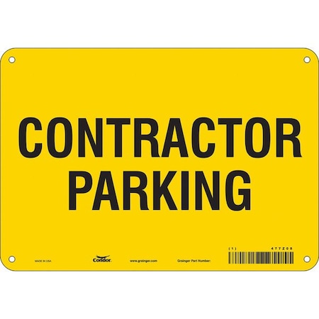Condor Traffic Sign, 10" W, 7" H, 0.055" Thickness, 477Z08 477Z08