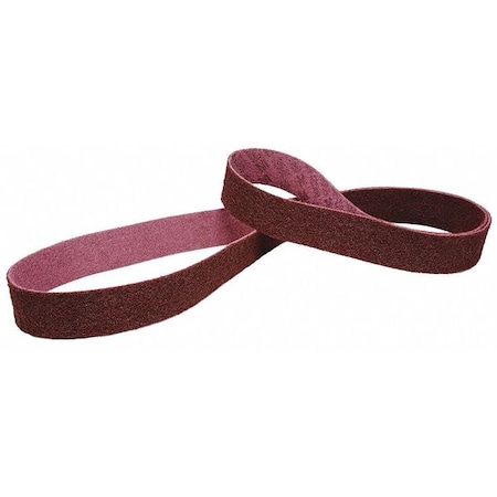 Scotch-Brite Sanding Belt, 3 in W, 18 in L, Non-Woven, Aluminum Oxide, Not Applicable Grit, Medium, SC-BS 7000120690
