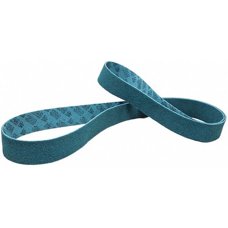 Scotch-Brite Sanding Belt, 3 in W, 18 in L, Non-Woven, Aluminum Oxide, Not Applicable Grit, Very Fine, SC-BS 7000120701