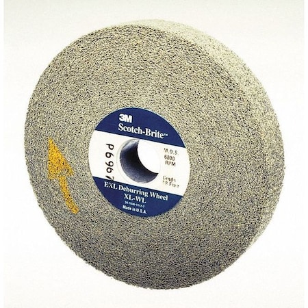 Scotch-Brite Convolute Wheel, Deburring, ST-WL, 6" dia. 7100111502