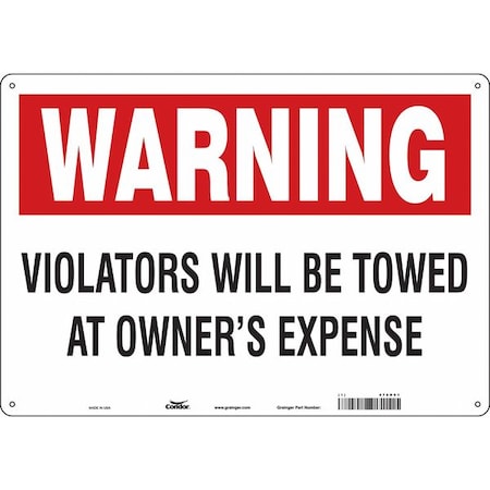 Condor Safety Sign, 20" Wx14" H, 0.032" Thickness, 478D91 478D91