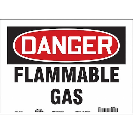 Condor Danger Sign, 10 in H, 14 in W, Vinyl, Horizontal Rectangle, English, 478F79 478F79
