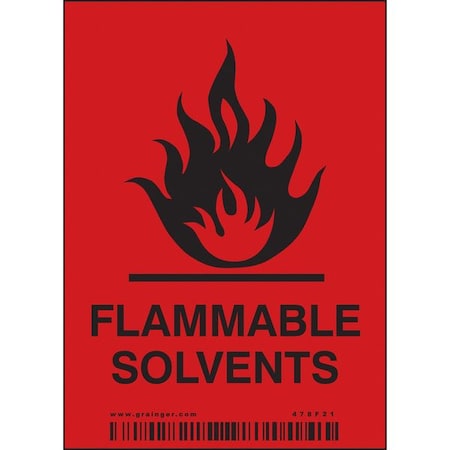 Condor Safety Sign, 4 in H, 2 7/8 in W, Vinyl, Vertical Rectangle, English, 478F21, PK25 478F21