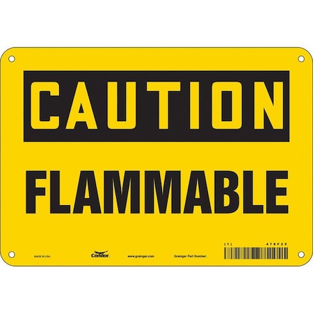 Condor Danger Sign, 10" Wx7" H, 0.032" Thickness, 478F25 478F25