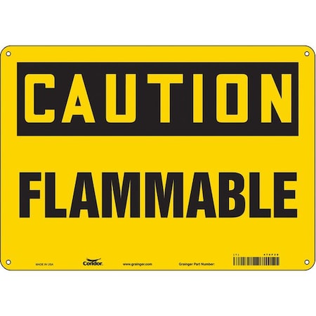 Condor Danger Sign, 10 in H, 14 in W, Polyethylene, Horizontal Rectangle, English, 478F28 478F28