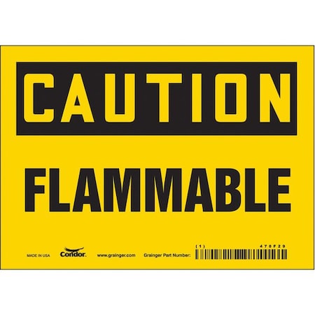 Condor Danger Sign, 5 in H, 7 in W, Vinyl, Horizontal Rectangle, English, 478F29 478F29