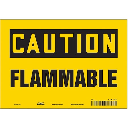Condor Danger Sign, 7 in H, 10 in W, Vinyl, Vertical Rectangle, English, 478F30 478F30