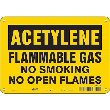 Condor Danger Sign, 7" H, 10" W, Vertical Rectangle, English, 478F32 478F32