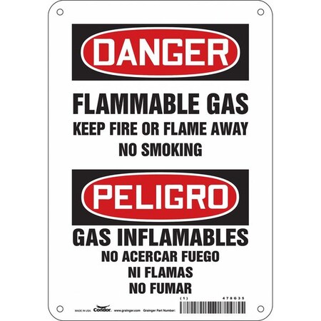 Condor Danger, 7 in W x 10 in H, Horizontal Rectangle, Polyethylene 478G35