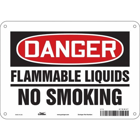 Condor Safety Sign, 7" H, 10" W, Vertical Rectangle, English, 478G67 478G67