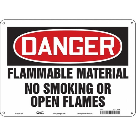 Condor Safety Sign, 10" H, 14 in W, Horizontal Rectangle, English, 478H11 478H11