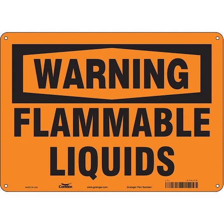 Condor Danger Sign, 10 in H, 14 in W, Horizontal Rectangle, English, 478J75 478J75
