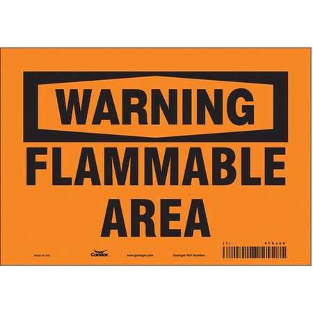 Condor Safety Sign, 7 in Height, 10 in Width, Vinyl, Vertical Rectangle, English, 478J60 478J60