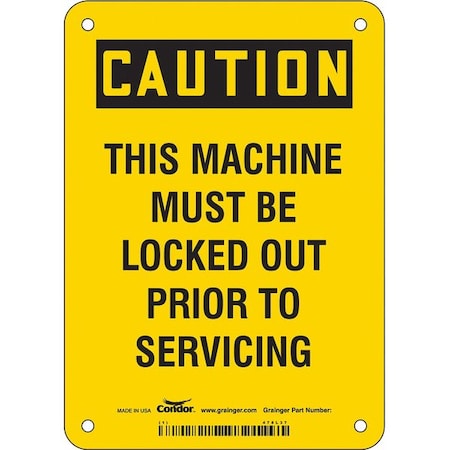 Condor Safety Sign, 7 in Height, 5 in Width, Vinyl, Vertical Rectangle, English 478L37