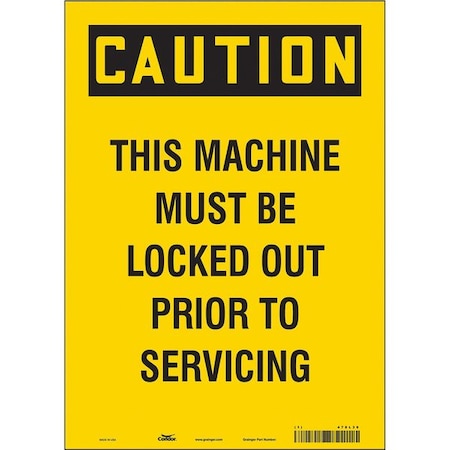 Condor Safety Sign, 14 in Height, 10 in Width, Vinyl, Vertical Rectangle, English, 478L39 478L39